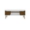 Manhattan Comfort Bradley 62.99 TV Stand, White and Rustic Brown 228BMC69 - alternate 8